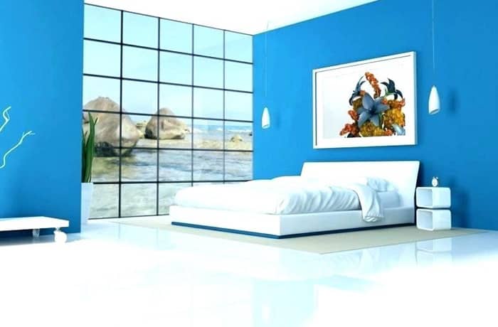 رنگ اتاق خواب آبی