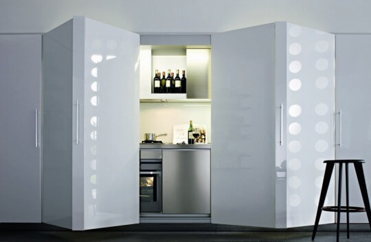 طراحی آینده نگر آشپزخانه پنهان-وب سایت دکورامسین